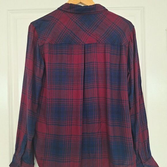 Rails Red Blue Plaid Button Down Shirt size S - Picture 3 of 7